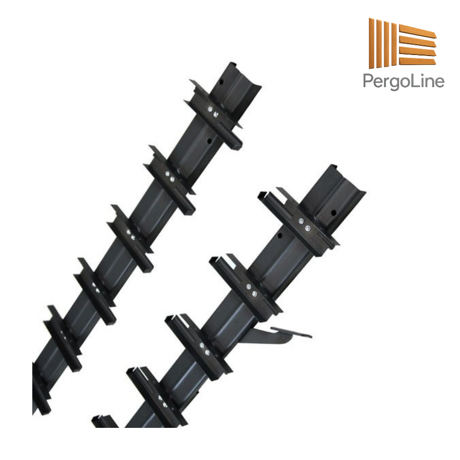 PergoLino10 – 90 cm DIY Metal System for 10 Slats | Terrace Blinds