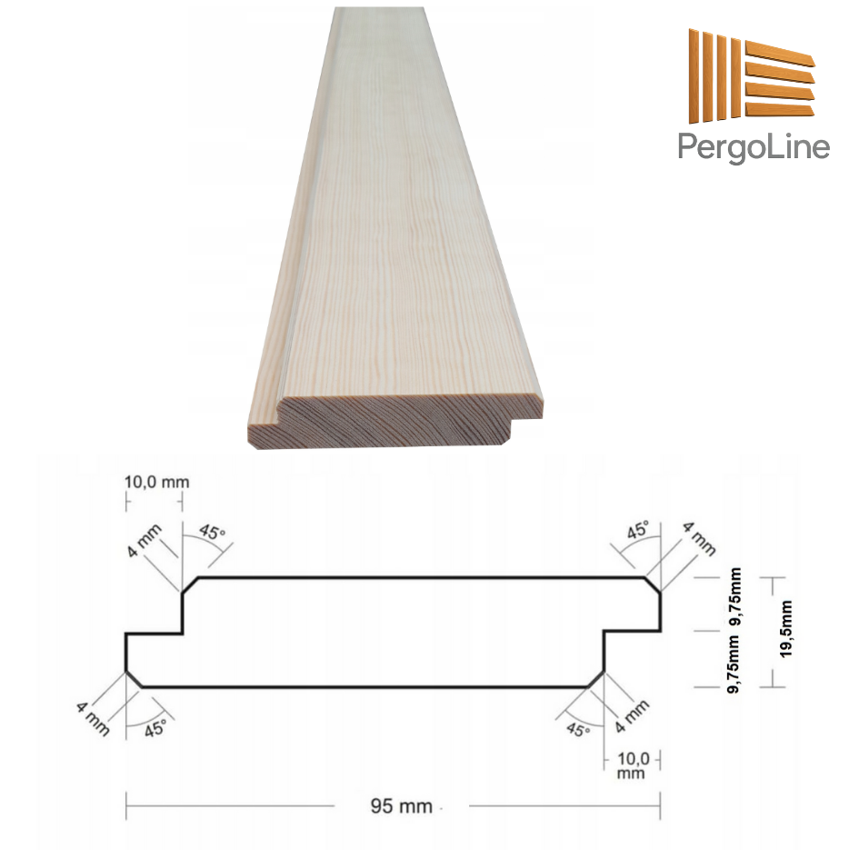 PergoLino10 – 90 cm DIY Metal System for 10 Slats | Terrace Blinds