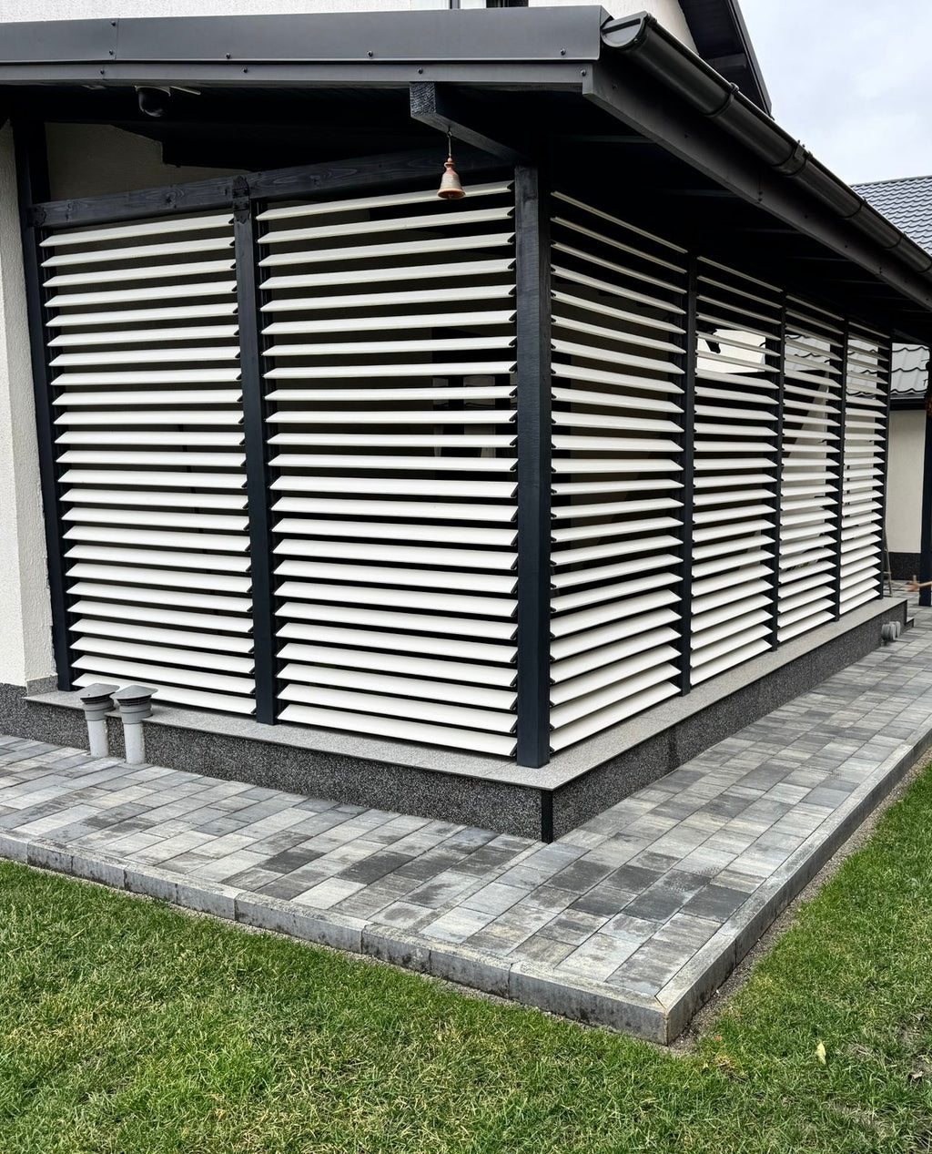 PergoLino10 – 90 cm DIY Metal System for 10 Slats | Terrace Blinds