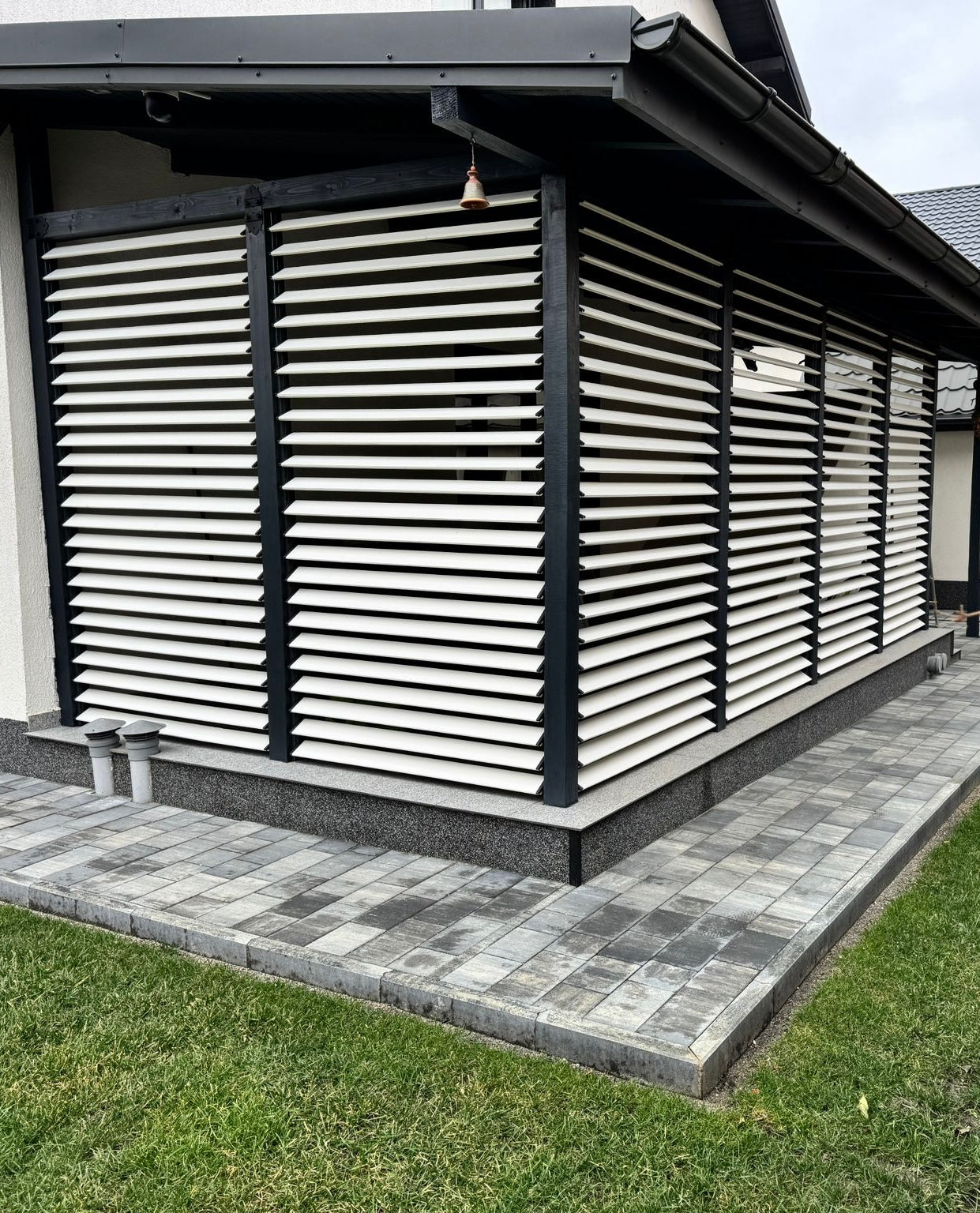 PergoLino10 – 90 cm DIY Metal System for 10 Slats | Terrace Blinds