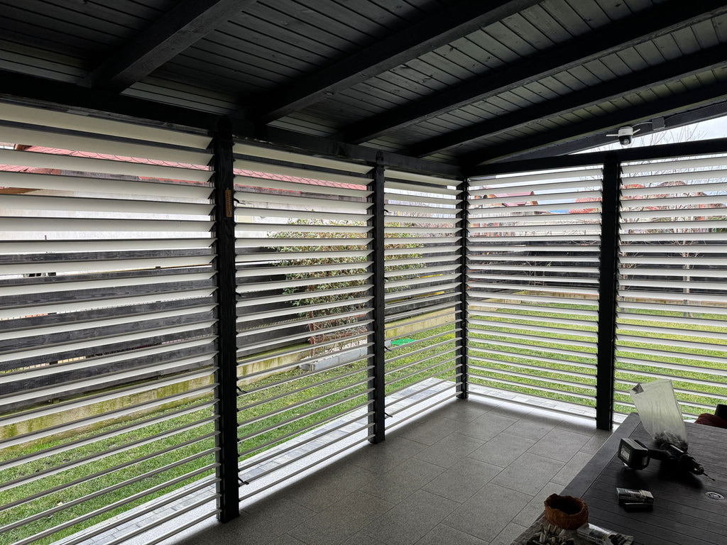 PergoLino10 – 90 cm DIY Metal System for 10 Slats | Terrace Blinds