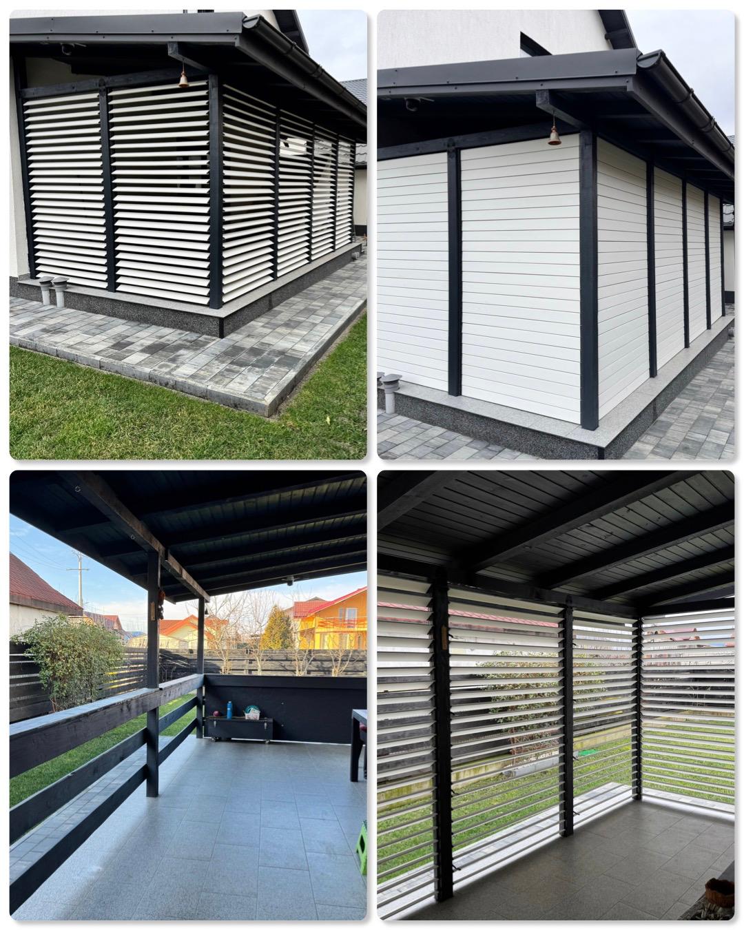 PergoLino10 – 90 cm DIY Metal System for 10 Slats | Terrace Blinds